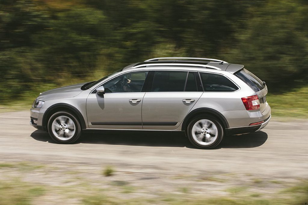 The 2015 model Skoda Octavia Scout. The 2015 model Skoda Octavia Scout.